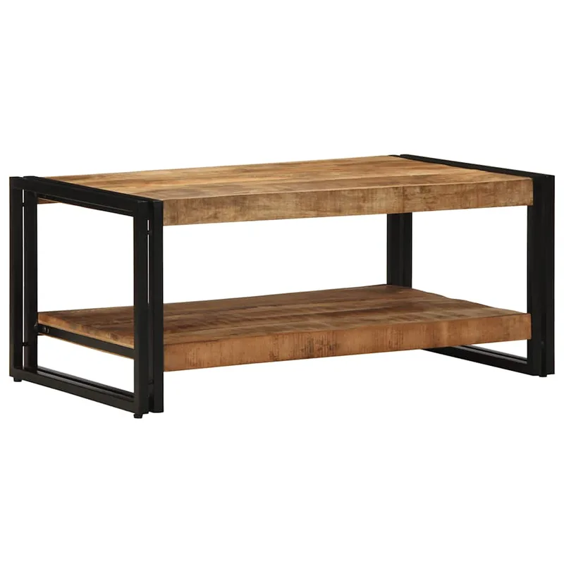 vidaXL Τραπεζάκι σαλονιού 90x50x38 cm Στερεό ακατέργαστο ξύλο Mango