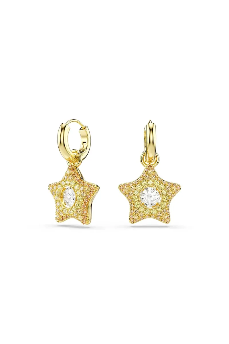 Swarovski σκουλαρίκια γυναικεία επιχρυσωμένα ζιργκόν SUBLIMA