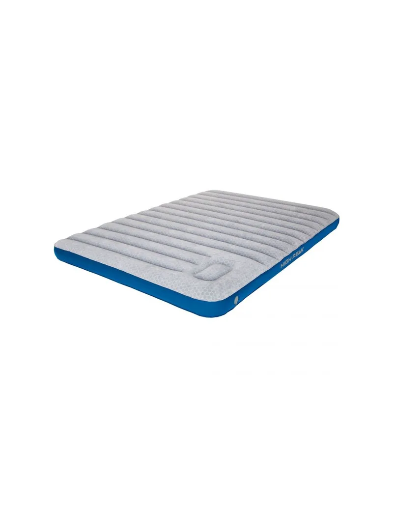 High Peak Cross Beam Double Extra Long Mattress gray blue 40045