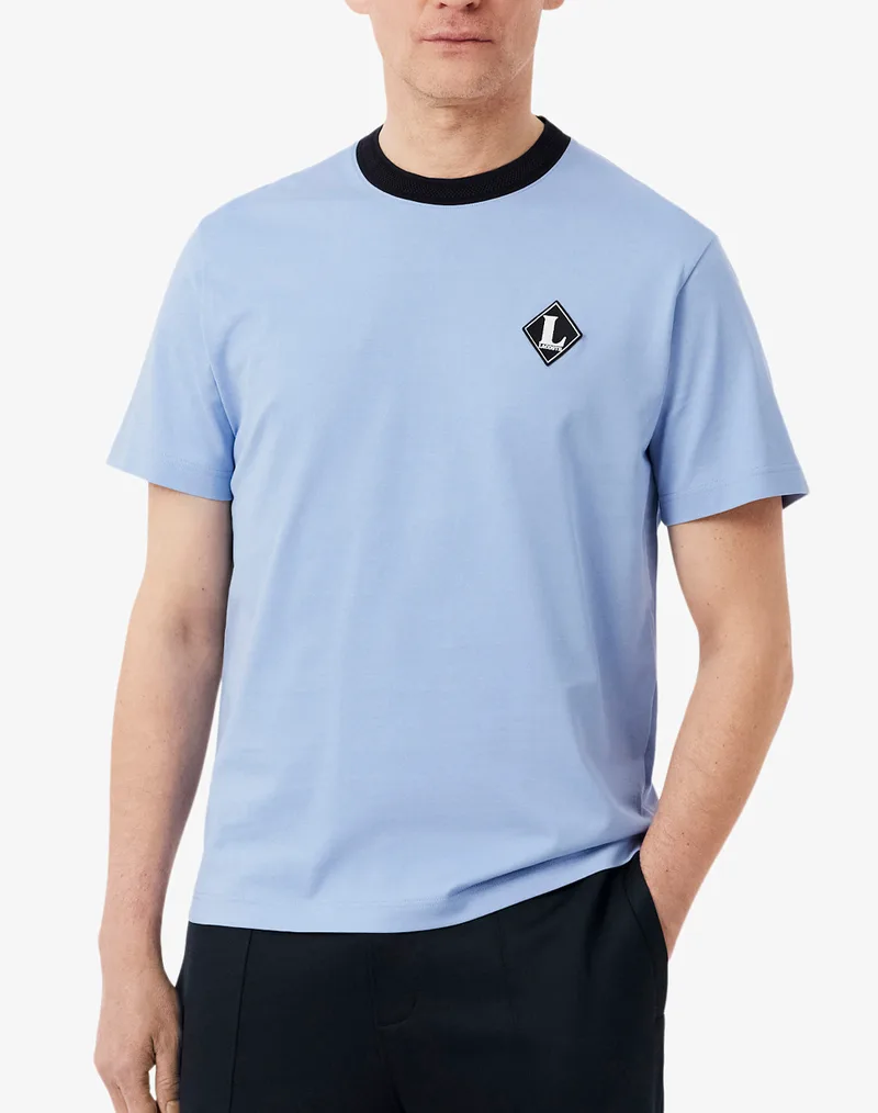 LACOSTE ΜΠΛΟΥΖΑ ΚΜ TEE-SHIRT SS 3TH0718-AEY LightBlue