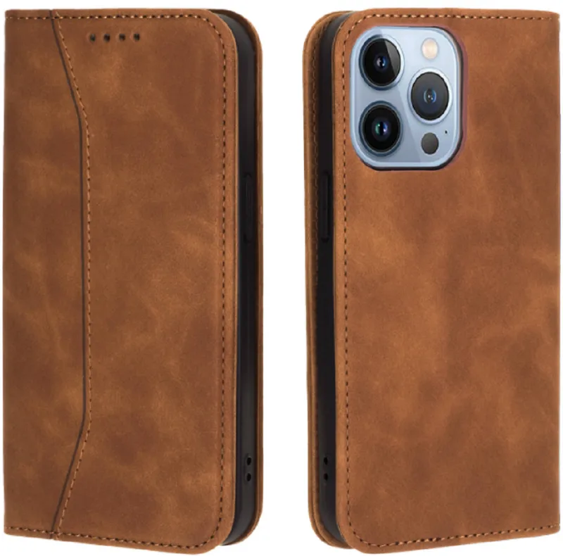 Bodycell Θήκη - Πορτοφόλι Apple iPhone 13 Pro - Brown (5206015066979)