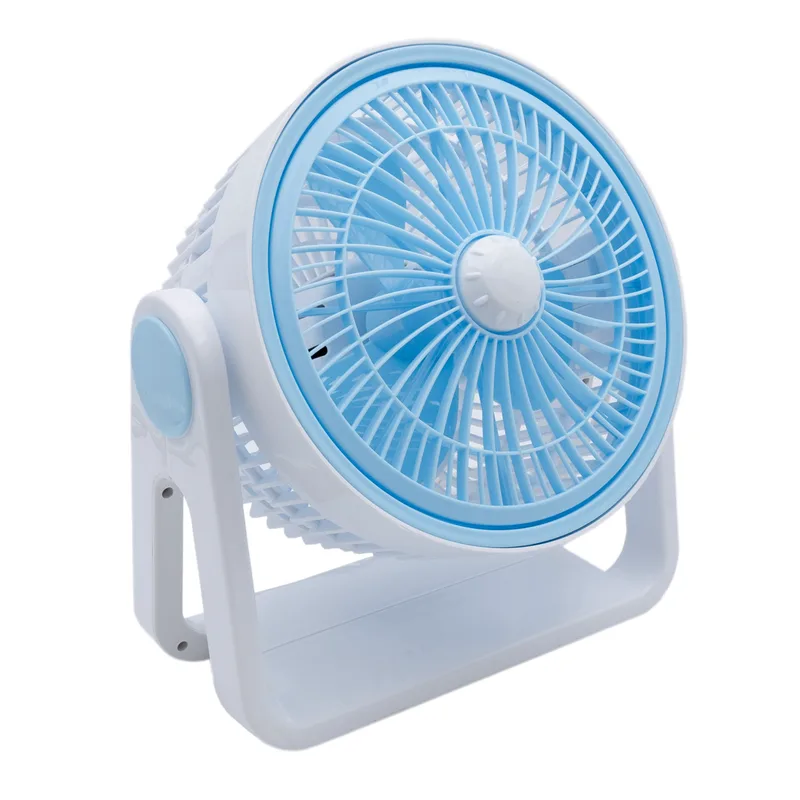 Ανεμιστήρας Box Fan 25W Διαμέτρου 23cm με Ρυθμιζόμενη Γωνία Αέρα Γαλάζιος