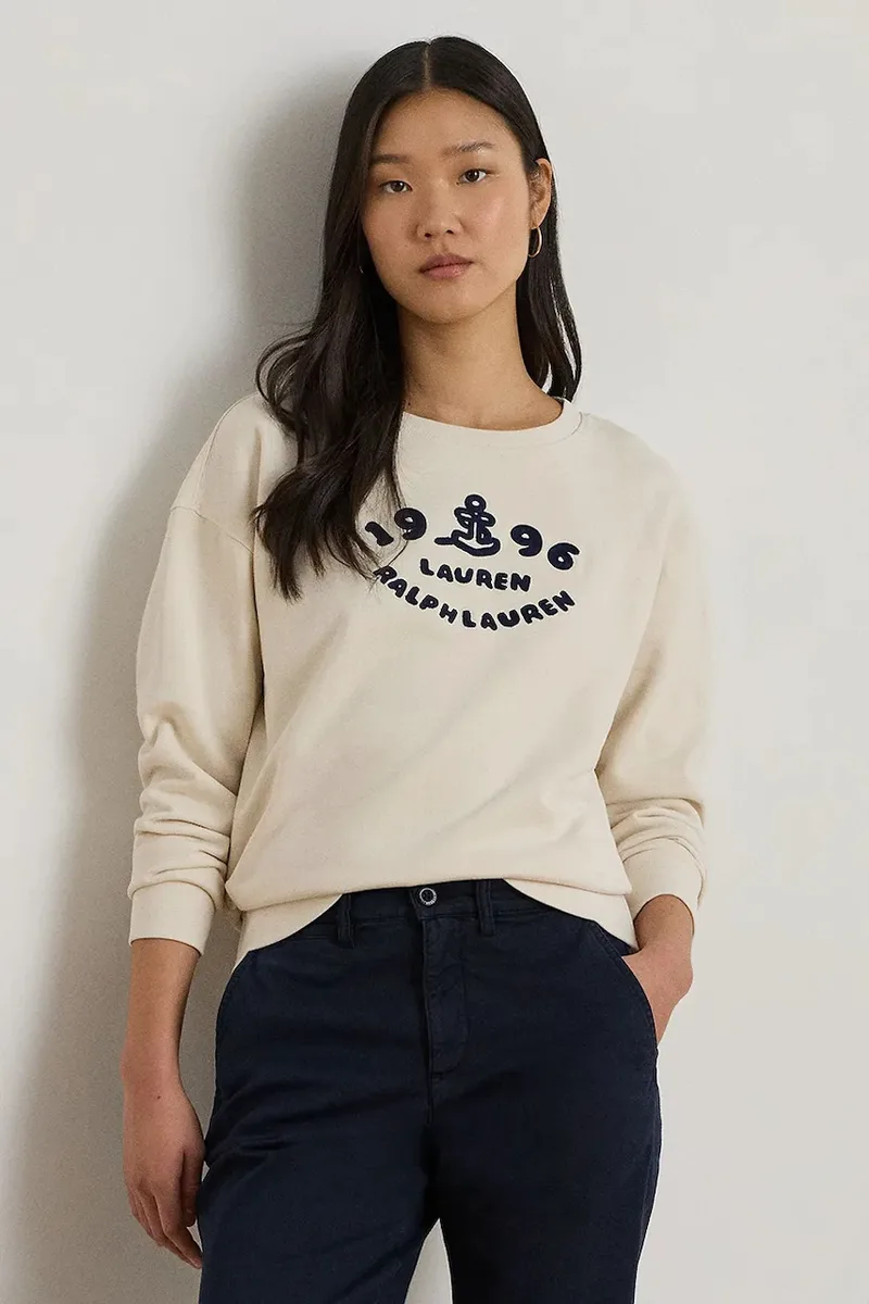 Lauren Ralph Lauren μπλούζα γυναικεία βαμβακερή