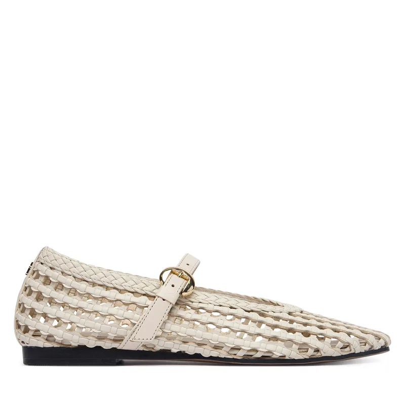 Μπαλαρίνες Tommy Hilfiger Mary Jane Ballerinas FW0FW09244 Κρεμ