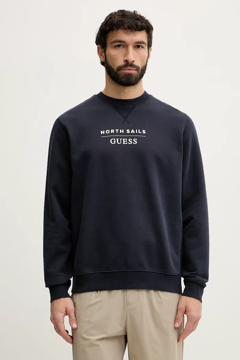 Guess μπλούζα ανδρική βαμβακερή x North Sails