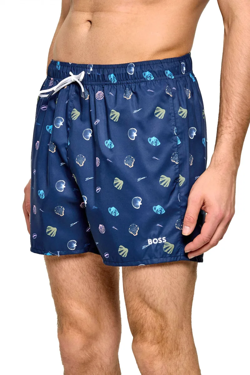 BOSS BEACHWEAR ΜΑΓΙΩ SUNFISH ΜΠΛΕ