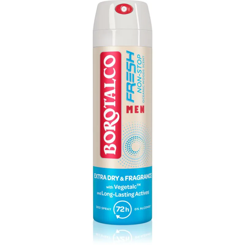 Borotalco Non-Stop Fresh MEN αποσμητικό σε σπρέι για άντρες αρώματα Oceanic Woods 150 ml