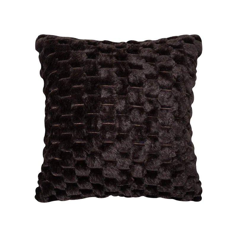 Διακοσμητική Μαξιλαροθήκη Γούνινη (65x65) Silk Fashion Mink Brown