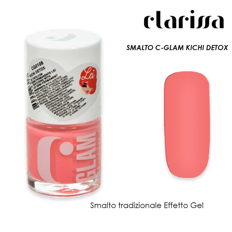 Clarissa 7ml c-glam nail polish 108 kichi detox 7ml drag queen