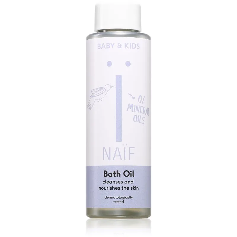 Naif Baby & Kids Bath Oil γαλακτώδες λάδι μπάνιου για μωρά και παιδιά 100 ml
