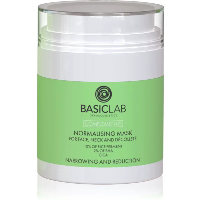 BasicLab Dermocosmetics Complementis ομαλοποιητηκή μάσκα για μικτή και λιπαρή επιδερμίδα 50 ml