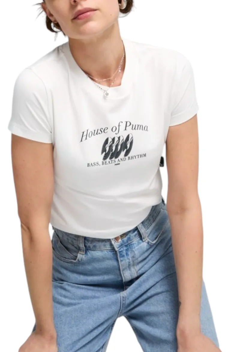 Μπλούζα Κοντομάνικη Puma Graphics Music Baby 627997-02 Γυναικείο