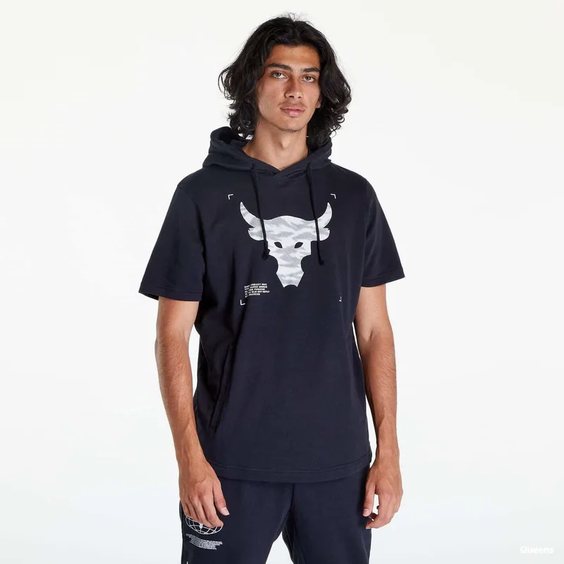 Φούτερ Under Armour Project Rock Terry Short Sleeve Hoodie Black S