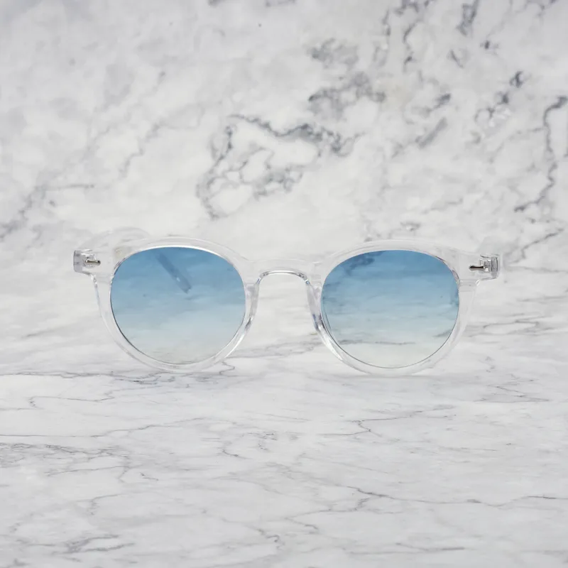 JAMES Gradient Sunglasses | Clear | Gradient Blue Shades | Explicit Poets Sunglasses