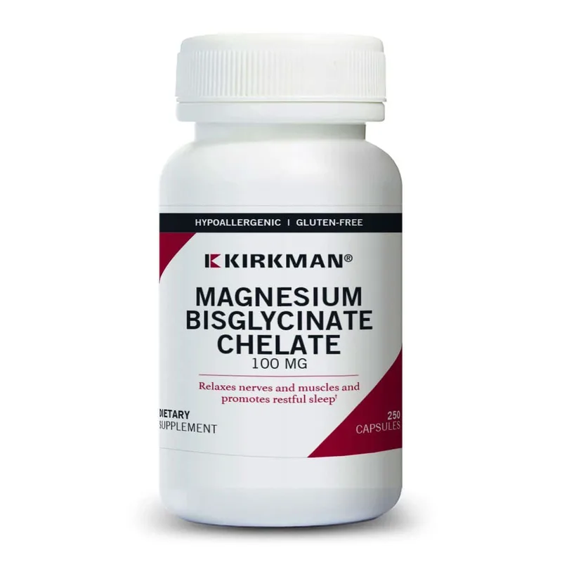 Kirkman Magnesium Bisglycinate Chelate (250 vcaps) - Δισγλυκινικό μαγνήσιο