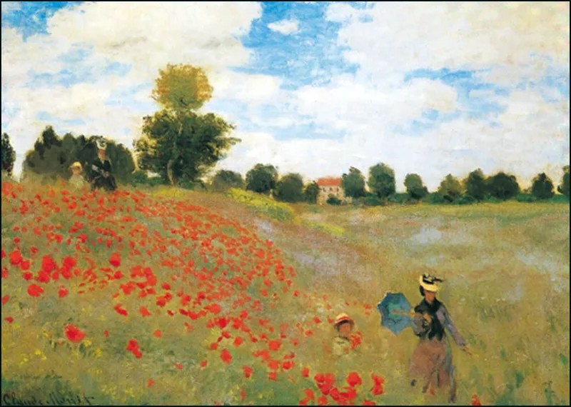 Ευχετήρια κάρτα με φάκελο Bekking & Blitz - Claude Monet, Poppies