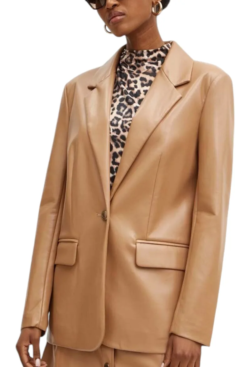 Σακάκι Guess Lia Pu W4YN50WF8P0-A106-DESERT STORM Γυναικείο