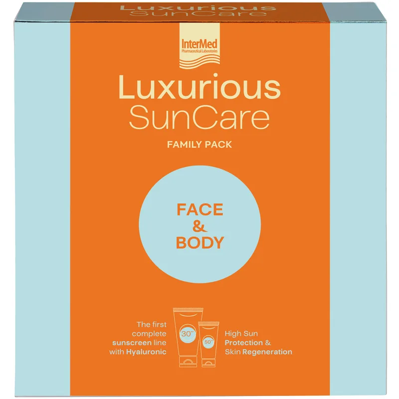 Luxurious Promo SunCare Sun Protection Spf30 Body Cream 200ml & High Protection Spf50 Face Cream 75ml