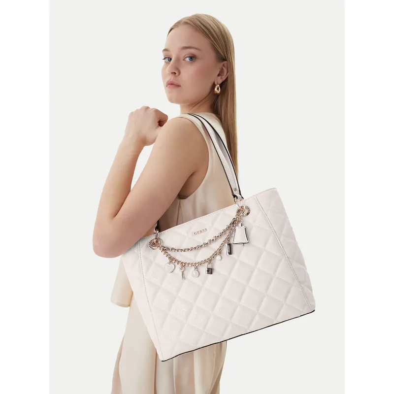 Τσάντα Guess Libby HWGG99 12250 Λευκό