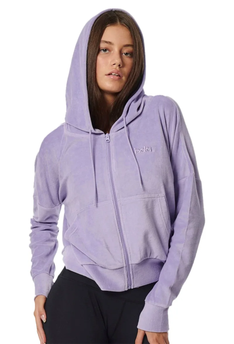 Ζακέτα Body Action Velour Crop Hoodie 071324-13C Γυναικείο