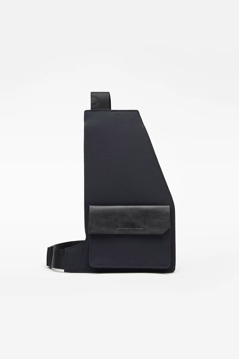 Adolfo Domínguez ανδρικό τσαντάκι crossbody μονόχρωμο - 112072450 Σκούρο Μπλε