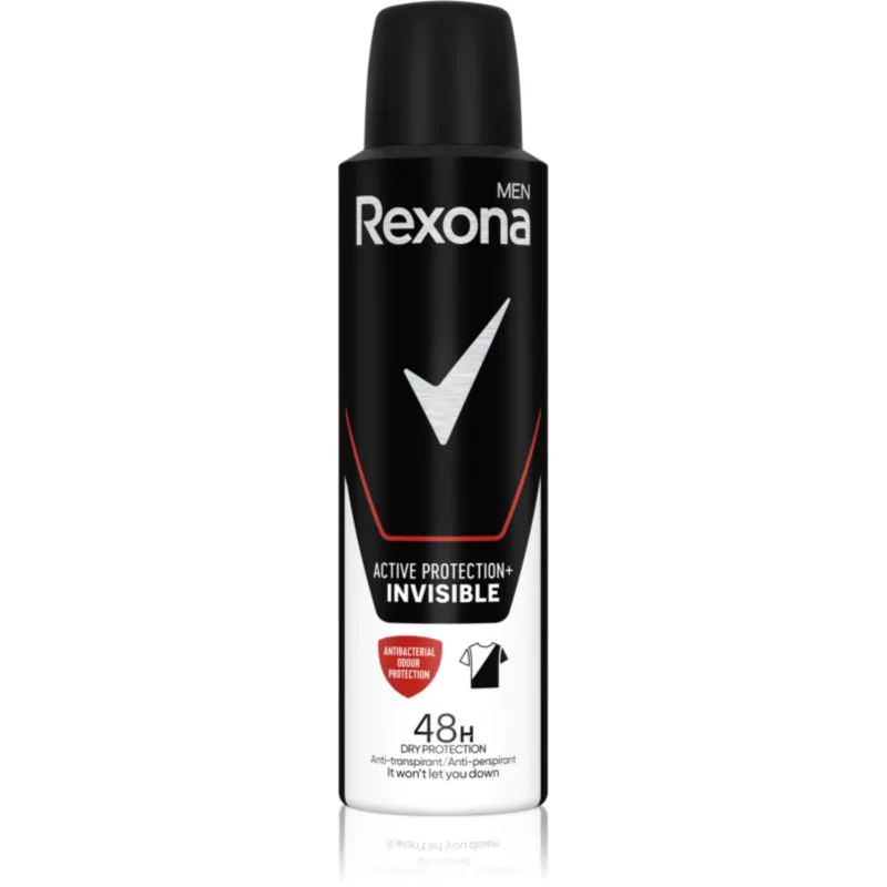 Rexona Men Active Protection+ αντιιδρωτικό σε σπρέι για άντρες Invisible 150 ml