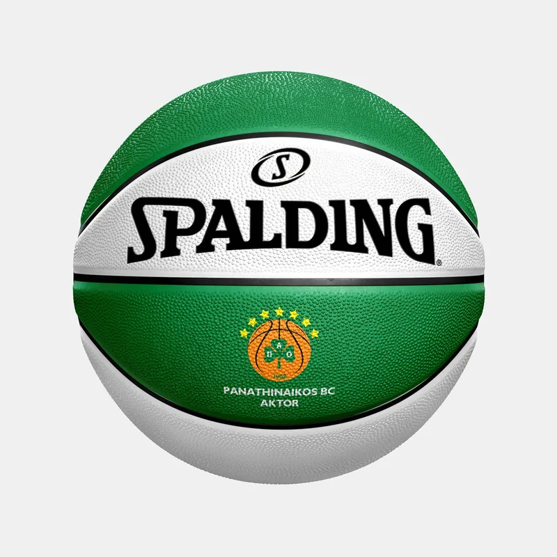 SPALDING EUROLEAGUE PANATHINAIKOS B.C. RUBBER BASKETBALL ΑΣΠΡΟ