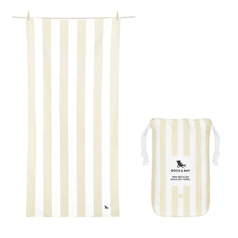 Dock & Bay Quick Dry Beach Towel - Bora Bora Μπεζ XL (200x90cm)