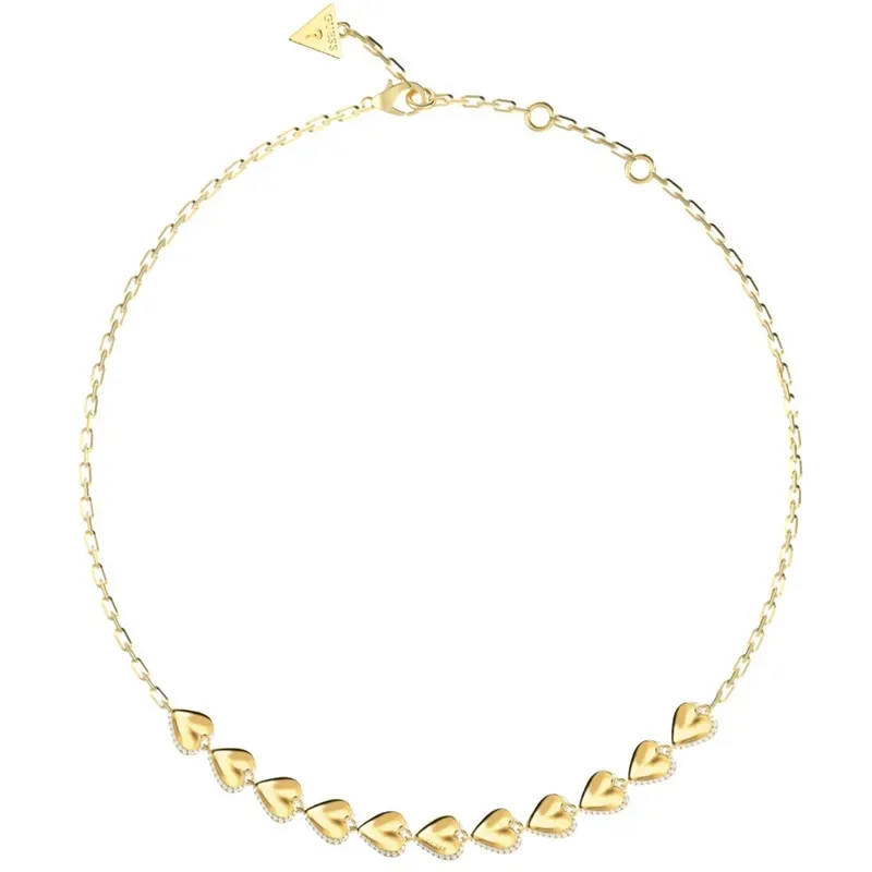 Γυναικείο κολιέ με καρδιές Guess By Your Side Stainless Steel JUBN06070JWYGT/U JUBN06070JWYGT/U Ατσάλι
