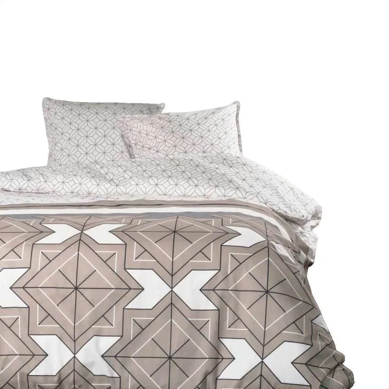 Παπλωματοθήκες Today Housse de couette géométrique beige 240x200 cm