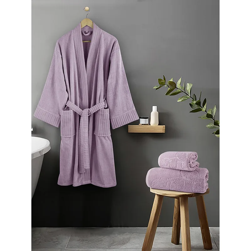 Μπουρνούζι Με Γιακά Nima Kimono Velvet Lilac