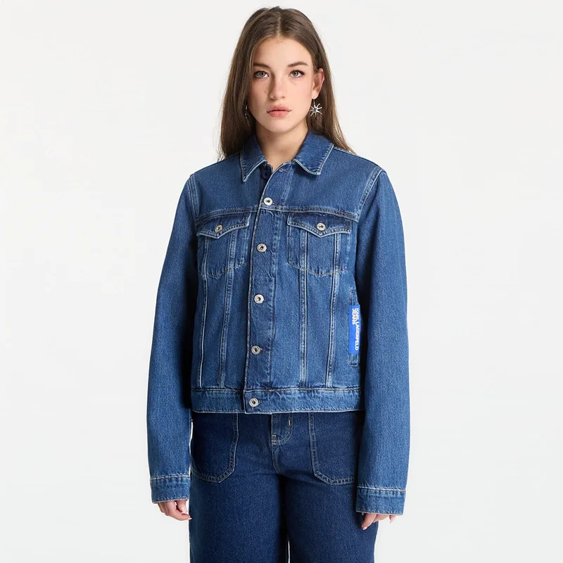 Μπουφάν Karl Lagerfeld Jeans Regular Denim Jacket Washed Mid Blue S