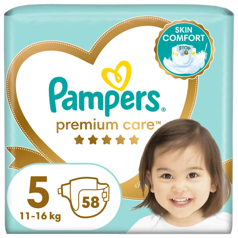Πάνες Pampers Premium Care Jumbo Plus Pack Νο5 (11-16kg) 58τεμ