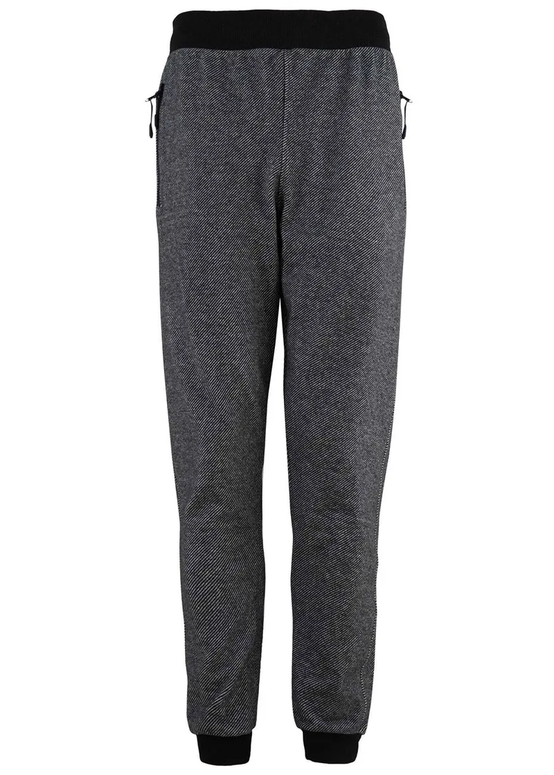 Ανδρική φόρμα με τσέπες και λάστιχο κάτω. Sports collection. ΜΑΥΡΟ
