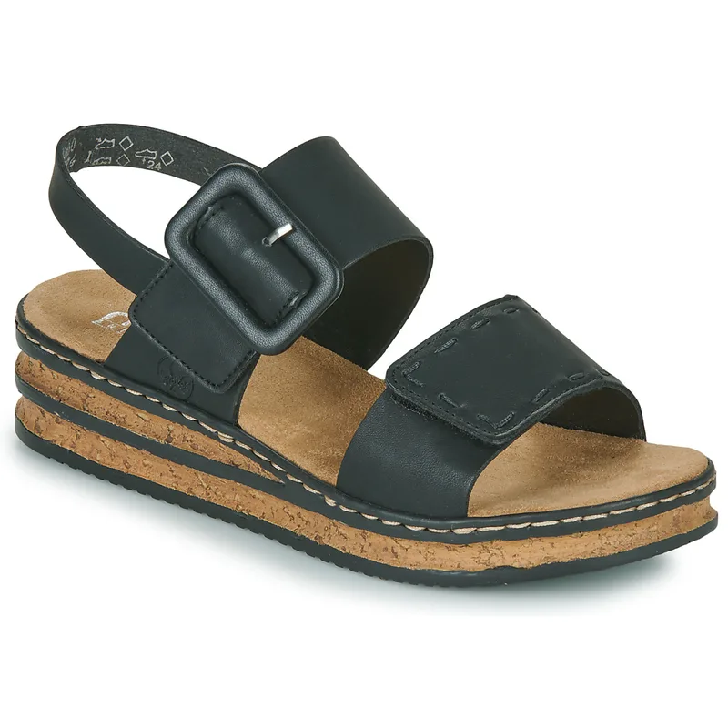 Σανδάλια με πλατφόρμα Rieker 62950-00