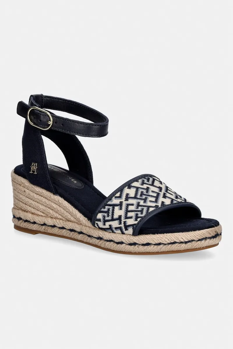 Tommy Hilfiger σανδάλια σε σφήνα TH MID ESPAD WEDGE JACQUARD