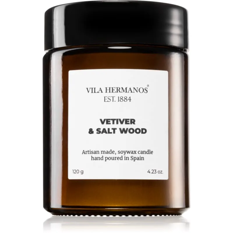 Vila Hermanos Apothecary Vetiver & Salt Wood αρωματικό κερί 120 γρ