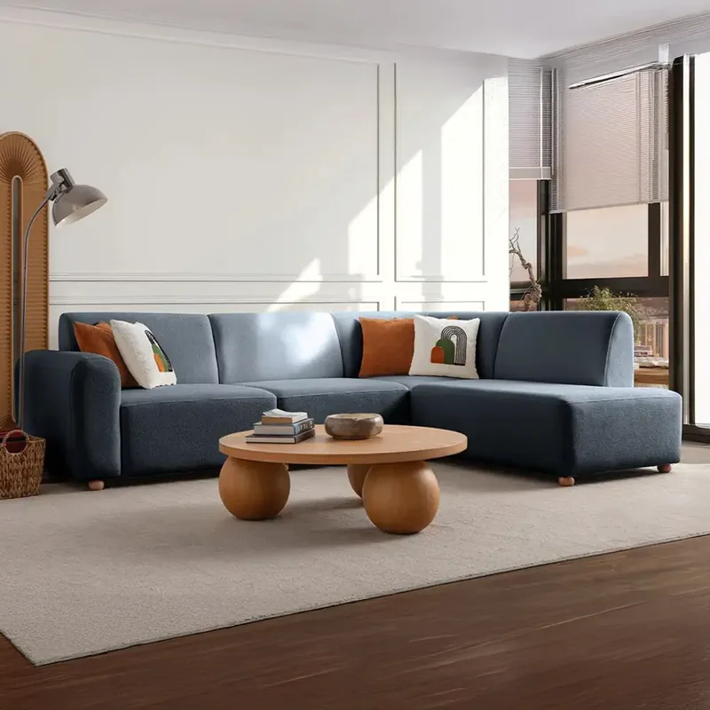 Γωνιακός Καναπές S-Loft Right - Blue 752Est1338 (206x290x85x90)