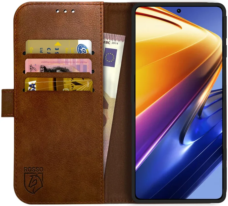 Κόκκινο Element PU Θήκη Πορτοφόλι Xiaomi Poco F4 GT - Brown (8719246360954)