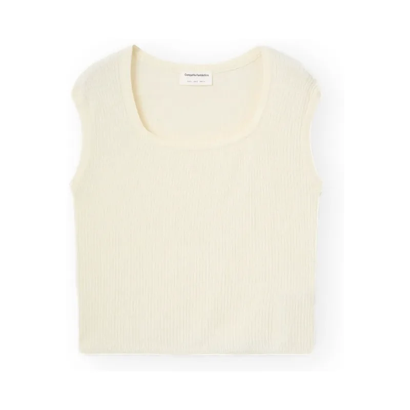 Μπλούζα Compania Fantastica COMPAÑIA FANTÁSTICA Top 10455 - Offwhite