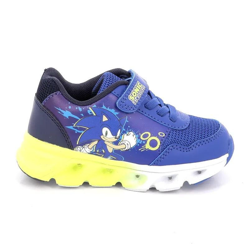 Παιδικό Αθλητικό Παπούτσι για Αγόρι Sega Sonic The Hedgehog με Φωτάκια Χρώματος Μπλε SC001399