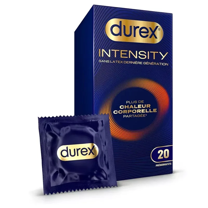Durex Intensity Condoms Latex Free Shared Body Heat 20pcs