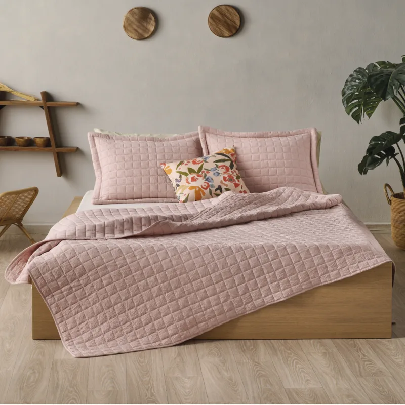 Κουβερλί Υπέρδιπλο (220x240) Kentia Loft Vegas 14 Ροζ