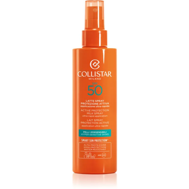 Collistar Sun Active Protection Milk Spray αντηλιακό γάλα σε σπρέι SPF 50 200 ml