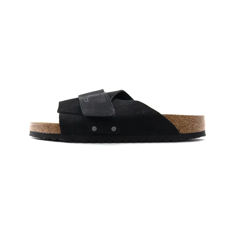 Σανδάλια χωρίς τακούνι BIRKENSTOCK LEATHER KYOTO NARROW FIT SANDALS UNISEX