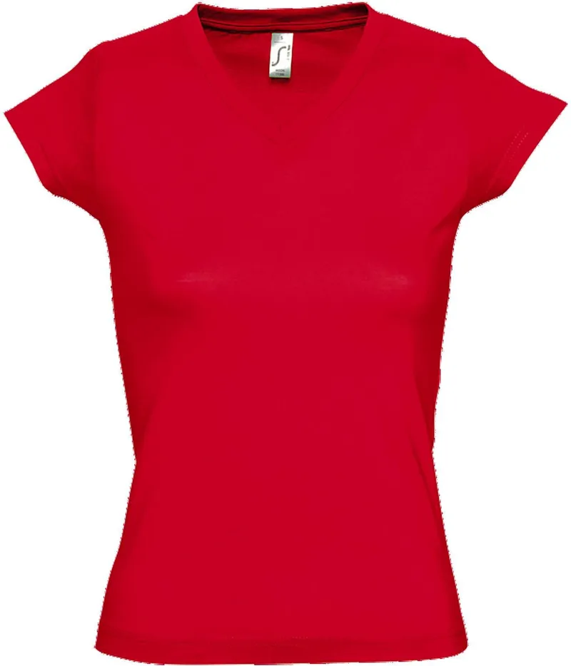 Γυναικείο T-shirt Moon SOLS 11388 Red