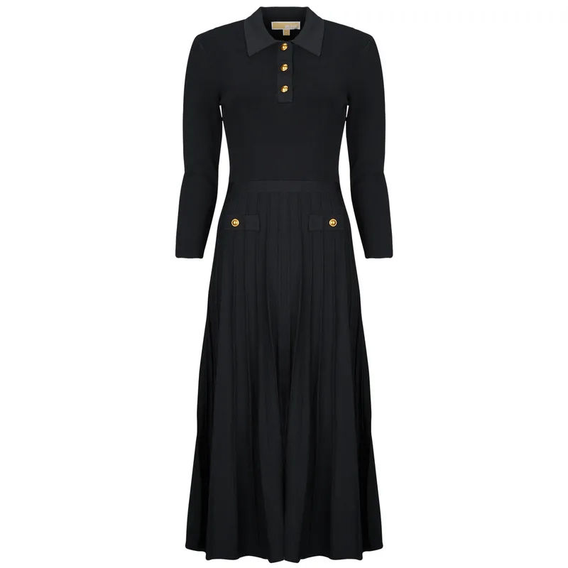 Μακριά Φορέματα MICHAEL Michael Kors POLO FLARE MIDI DRESS