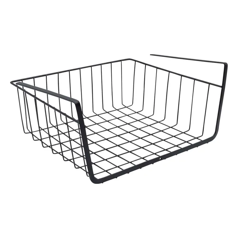 Mεταλλική Θήκη Ραφιού 31x25x14cm Άσπρο ή Μαύρο Μαύρο