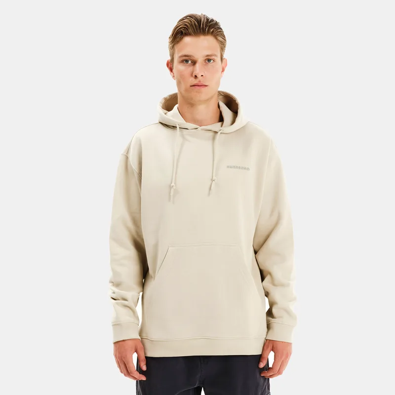 EMERSON MEN’S OVERSIZED PULLOVER HOODIE ΓΚΡΙ