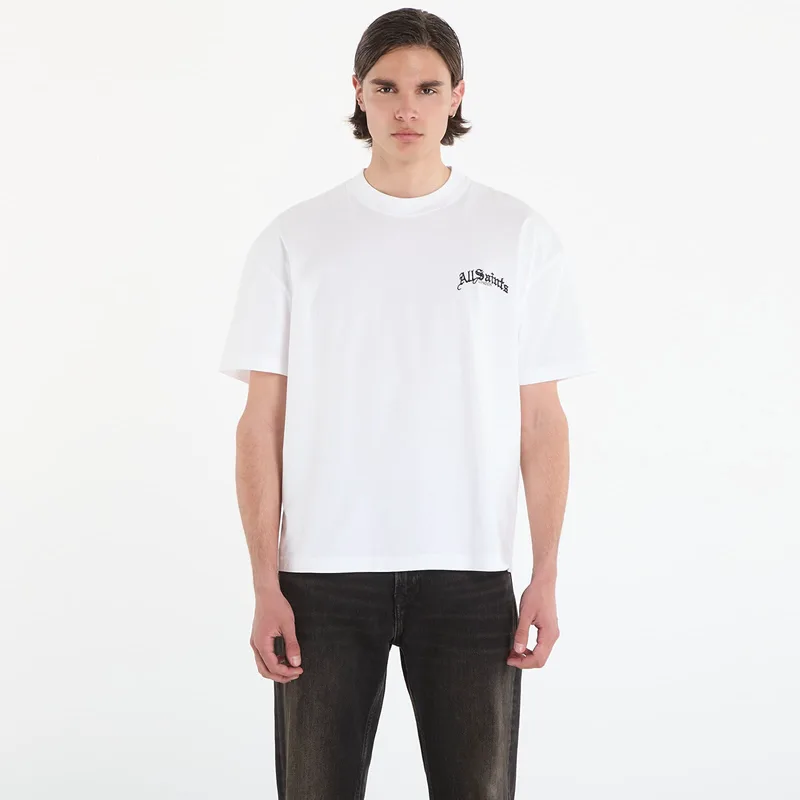 T-shirt AllSaints Descent Ss Crew T-Shirt Ashen White S
